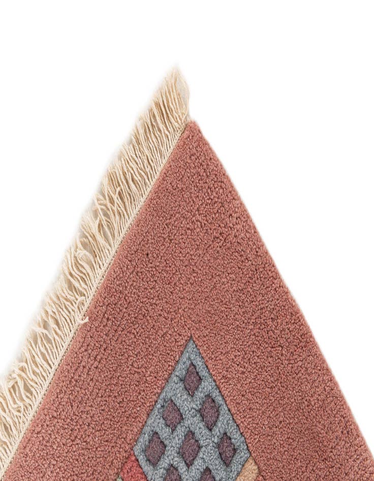 Detail image of  5' 7 x 8'  Hand Knotted Tibet Wool Rug