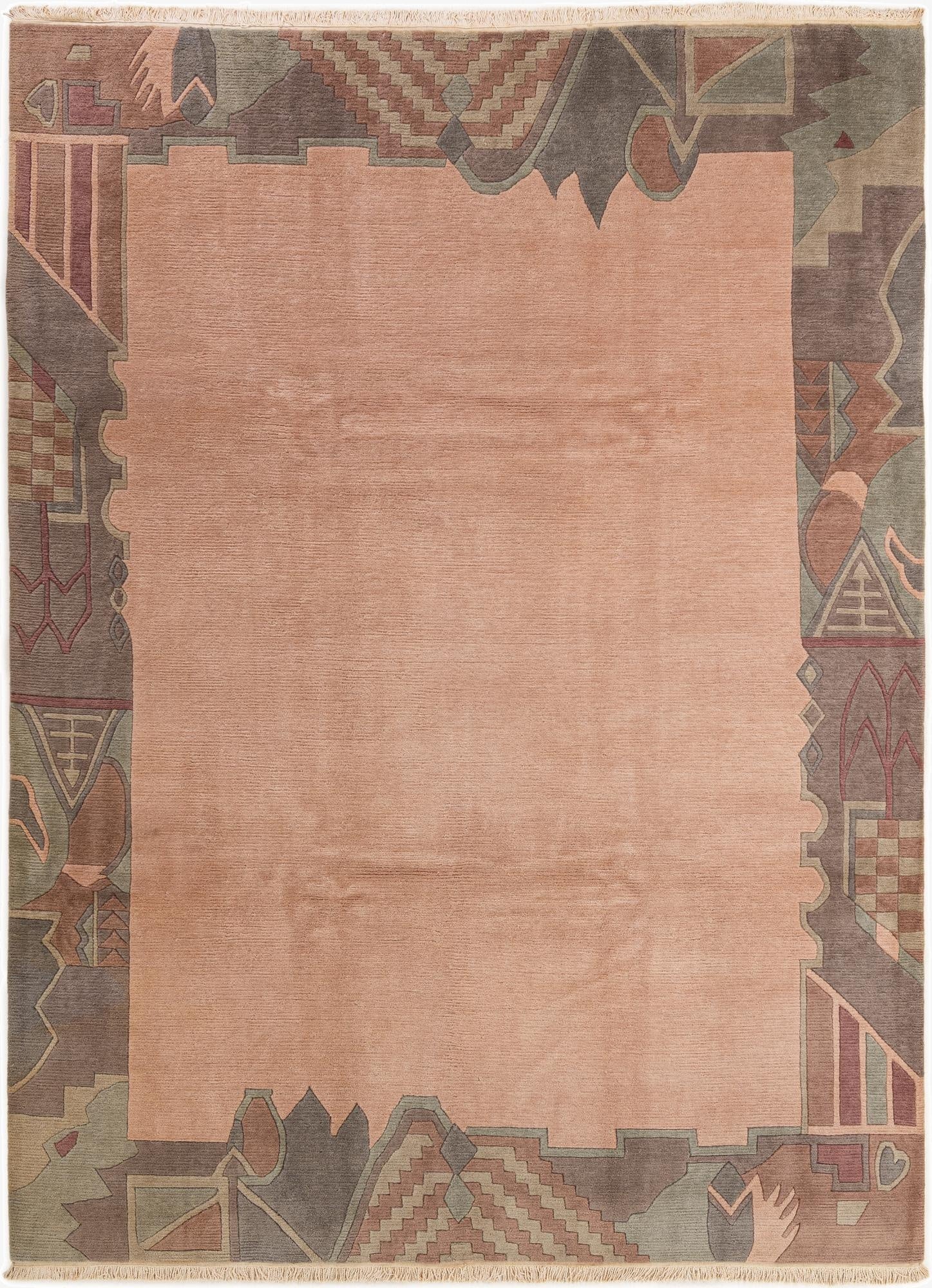  8' 5 x 11' 3  Hand Knotted Tibet Wool Rug