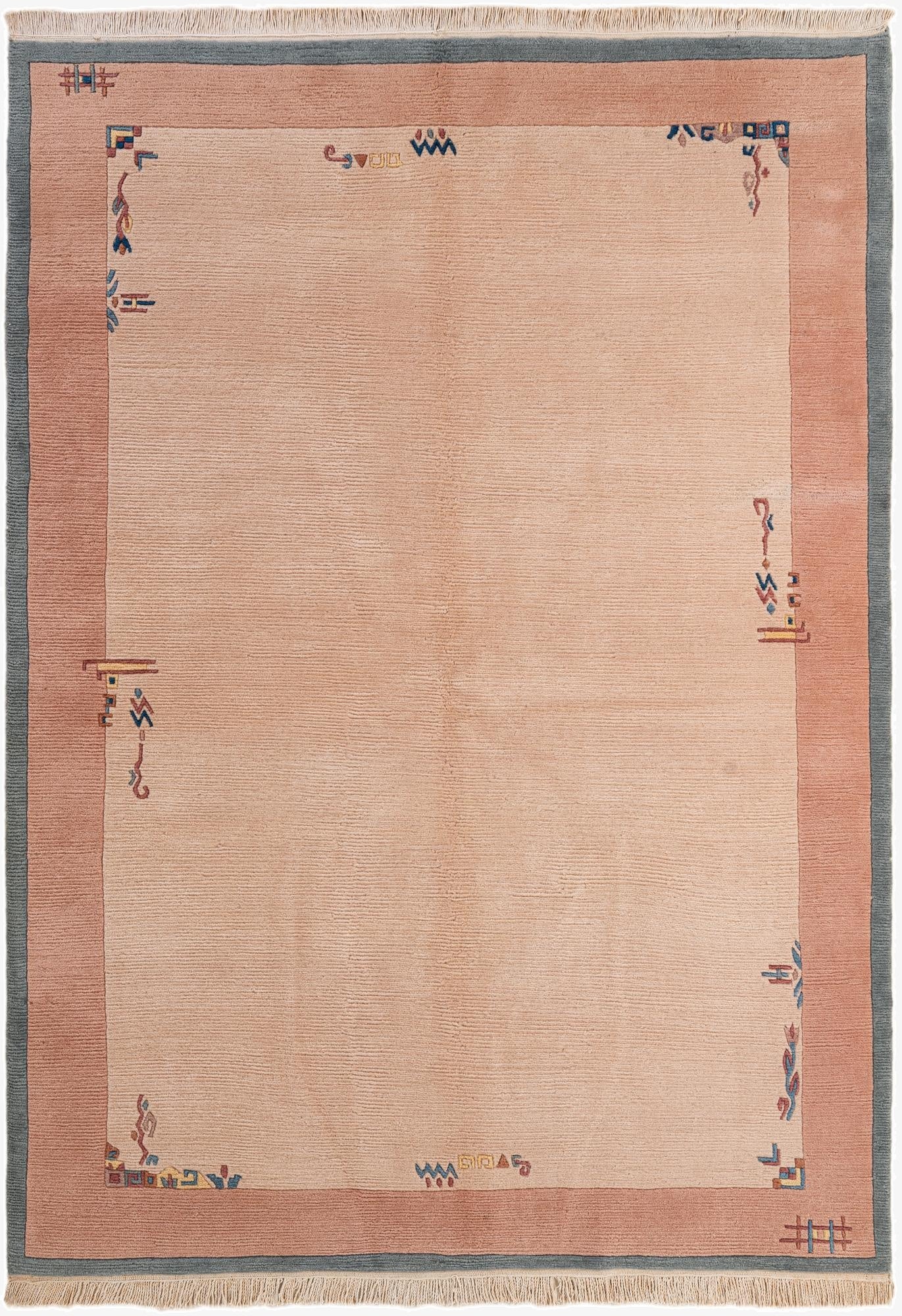  5' 7 x 7' 9  Hand Knotted Tibet Wool Rug