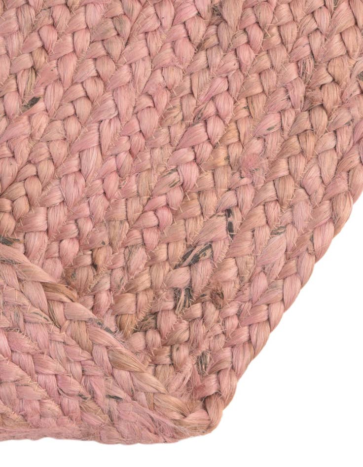 Detail image of  5' 1 x 5' 1  Hand Braided Jute Round Rug