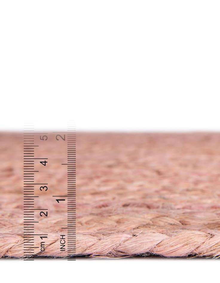 Detail image of  5' 1 x 5' 1  Hand Braided Jute Round Rug