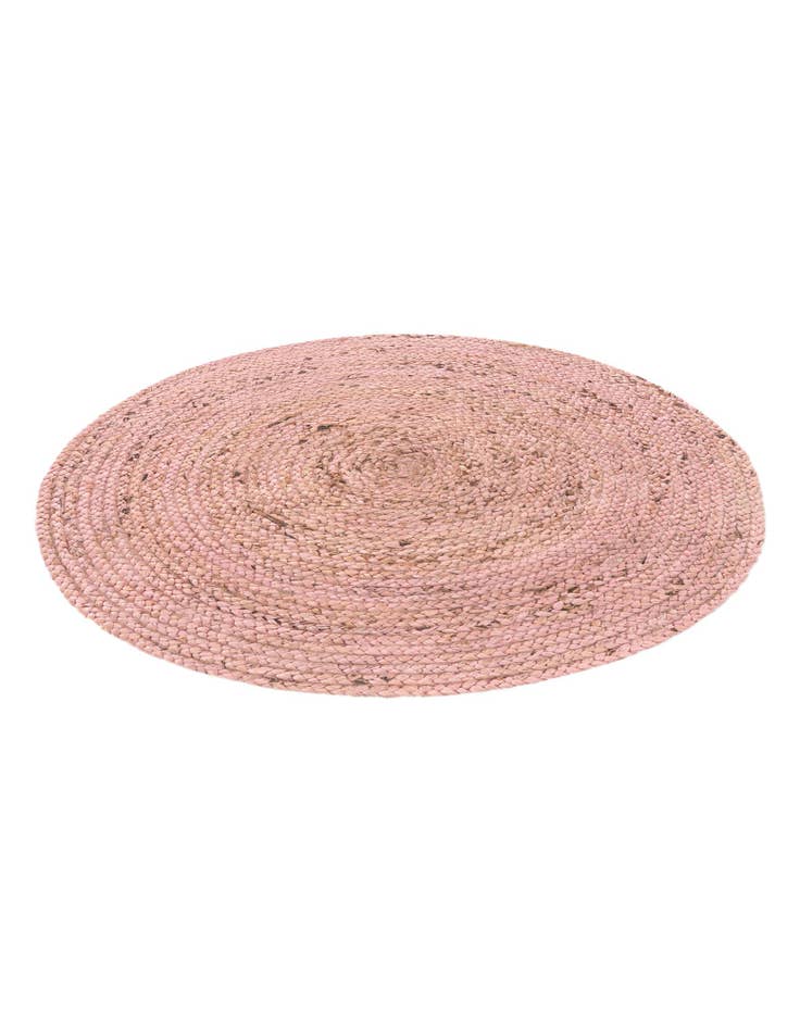 Detail image of  3' x 3'  Hand Braided Jute Round Rug