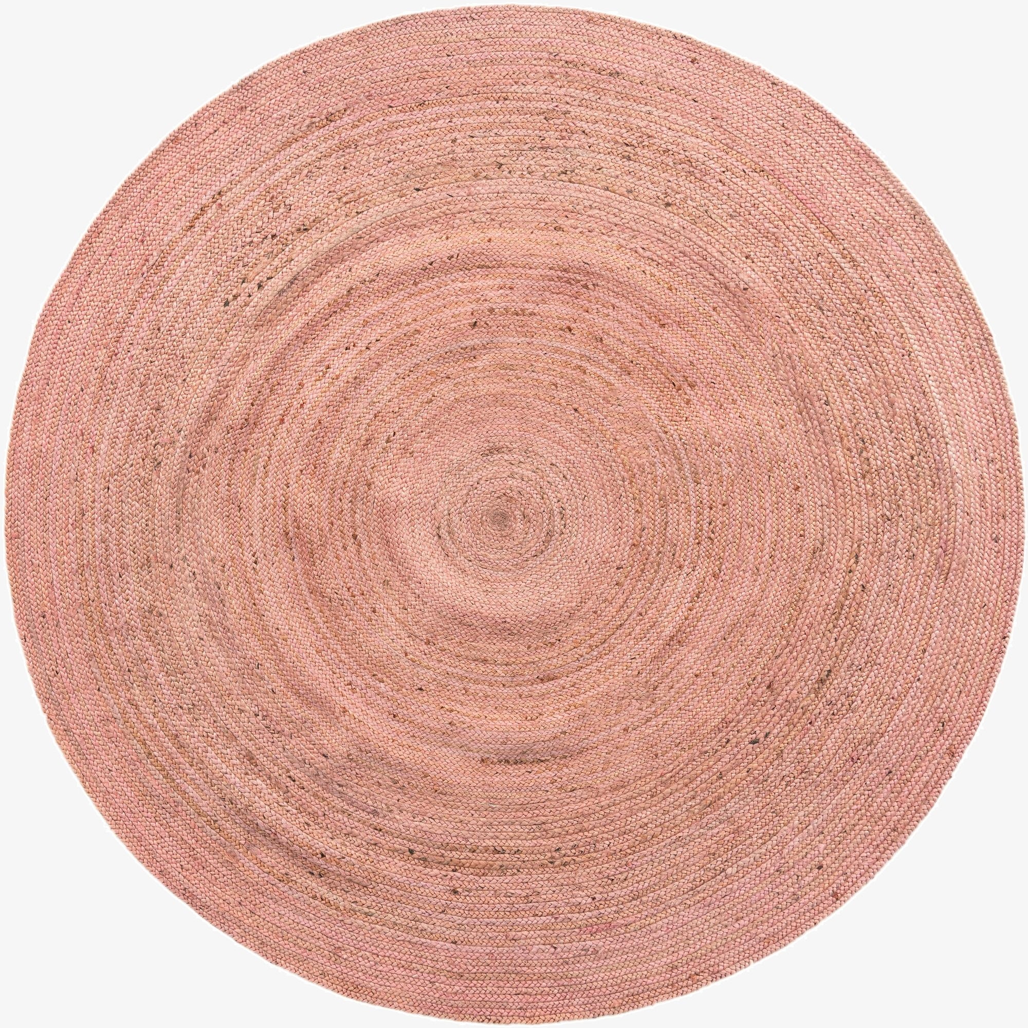  8' x 8'  Hand Braided Jute Round Rug