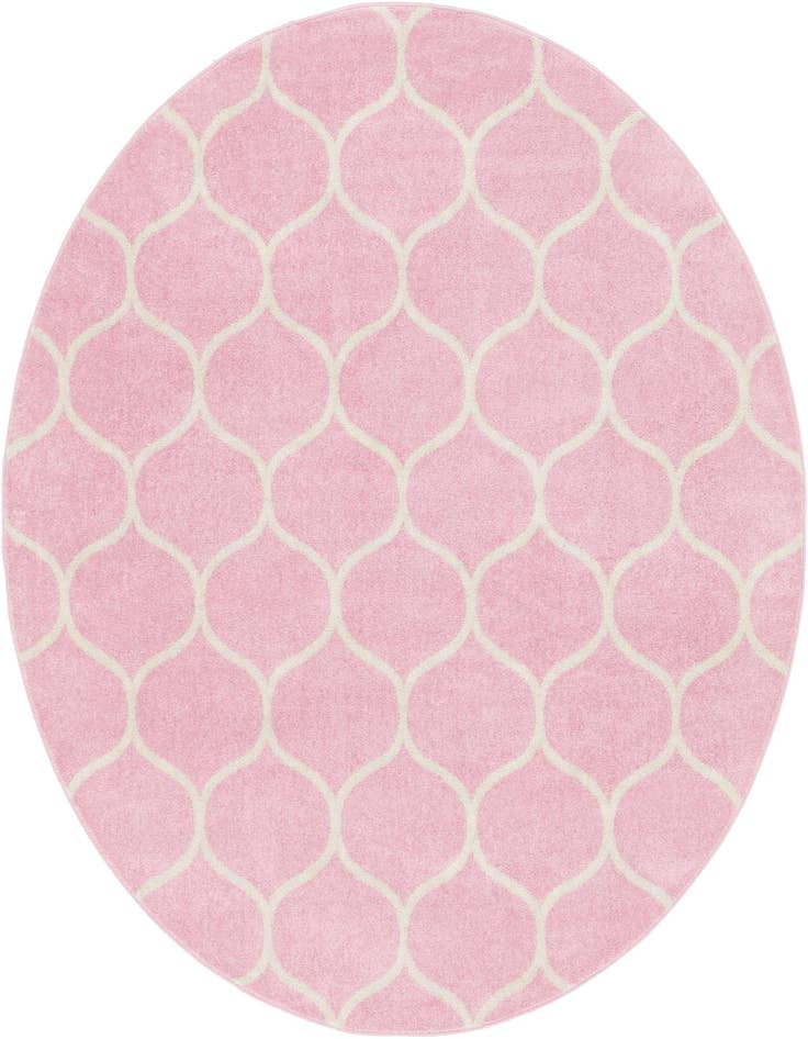 Detail image of 7' 10 x 7' 10 Lattice Frieze Round Rug