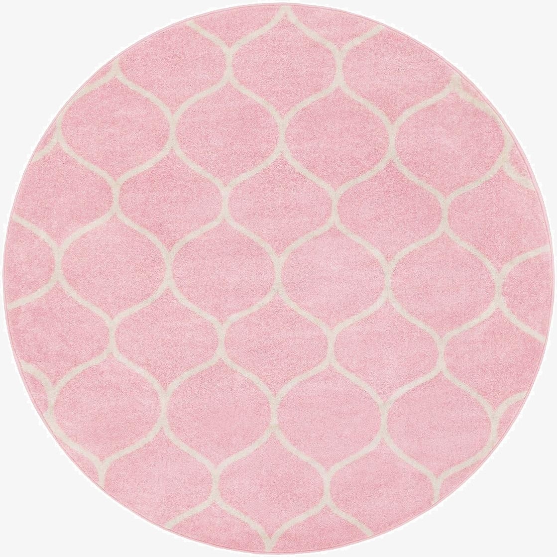  3' x 3' Lattice Frieze Round Rug