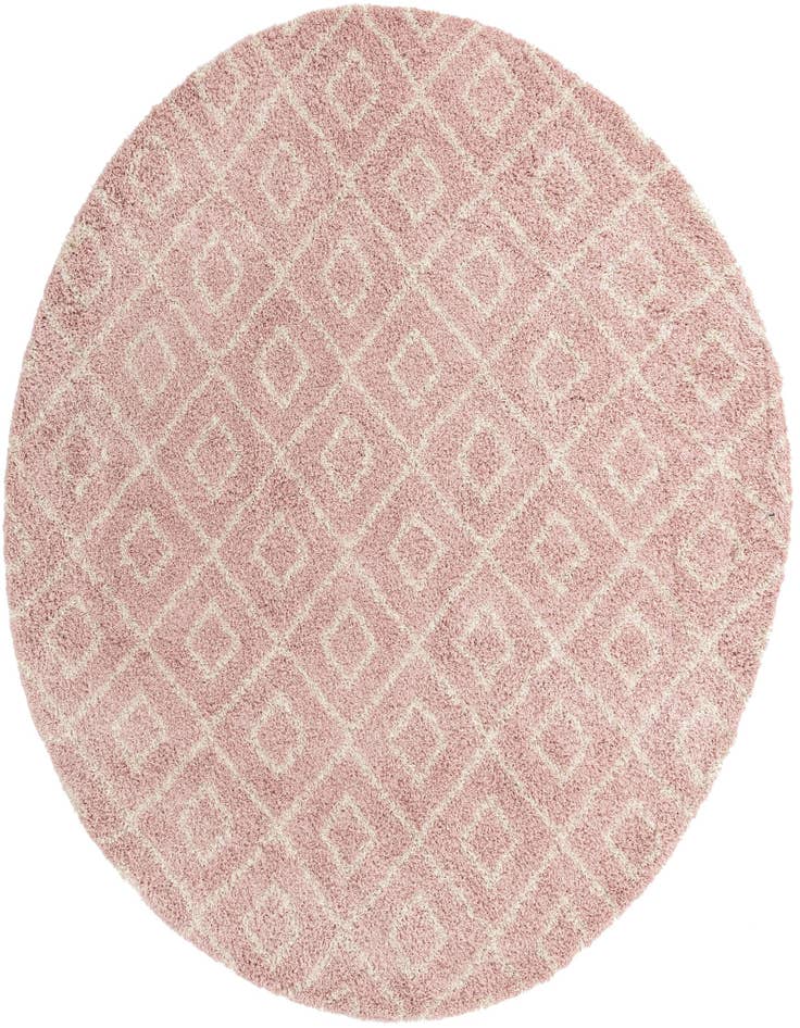Detail image of  10' x 10' Lattice Shag Round Rug
