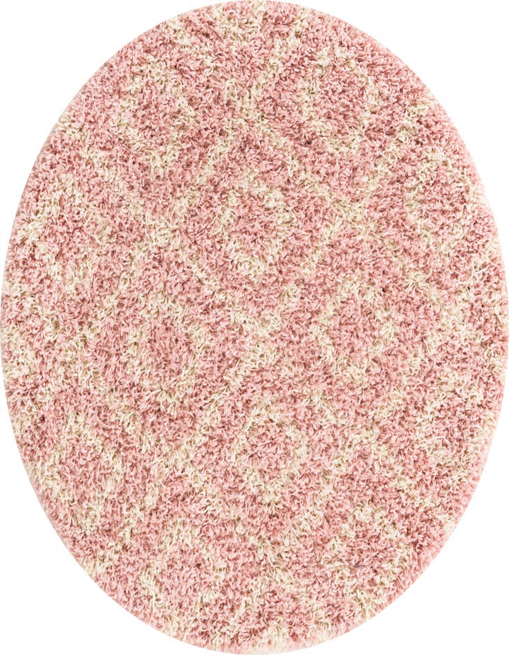 Detail image of  3' 3 x 3' 3 Lattice Shag Round Rug