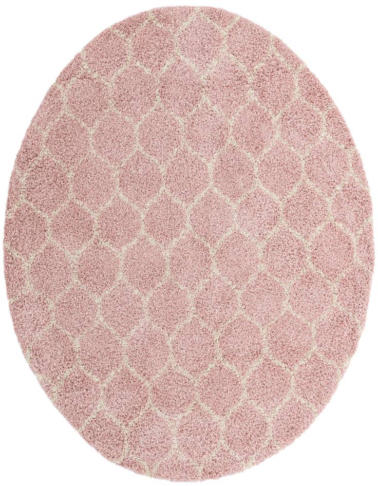 Detail image of  10' x 10' Lattice Shag Round Rug