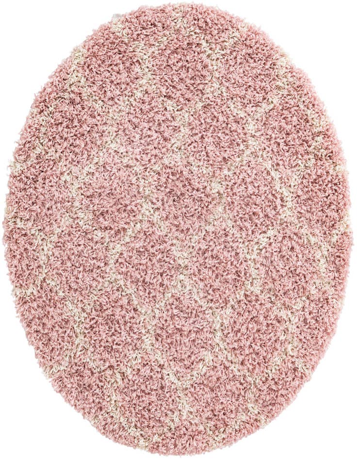 Detail image of  3' 3 x 3' 3 Lattice Shag Round Rug