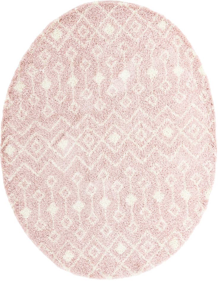 Detail image of  10' x 10' Moroccan Trellis Shag Round Rug