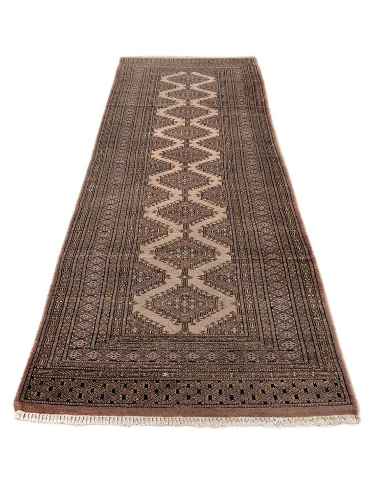 Detail image of  2' 7 x 8' 3  Hand Knotted Bokhara Oriental Wool Runner Rug