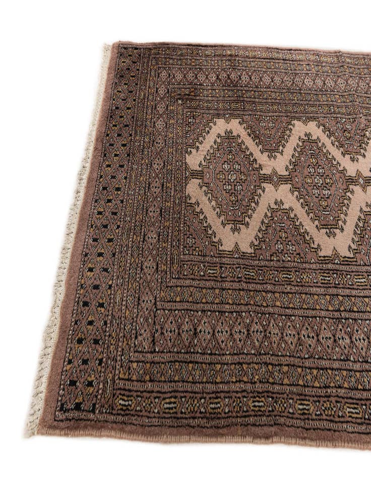 Detail image of  2' 7 x 8' 3  Hand Knotted Bokhara Oriental Wool Runner Rug