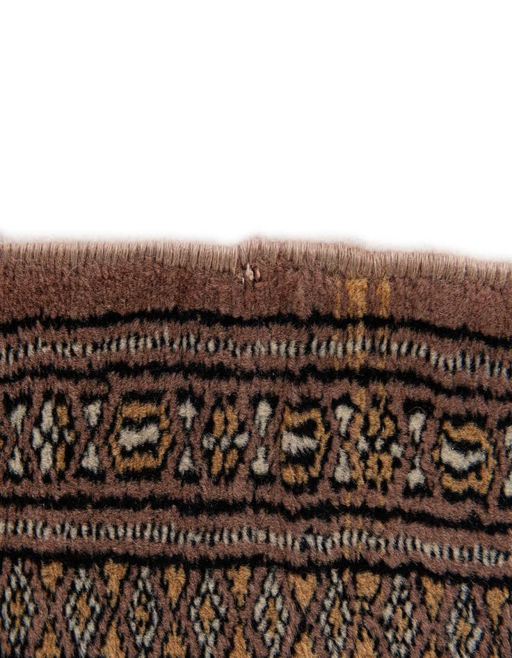 Detail image of  2' 7 x 8' 3  Hand Knotted Bokhara Oriental Wool Runner Rug