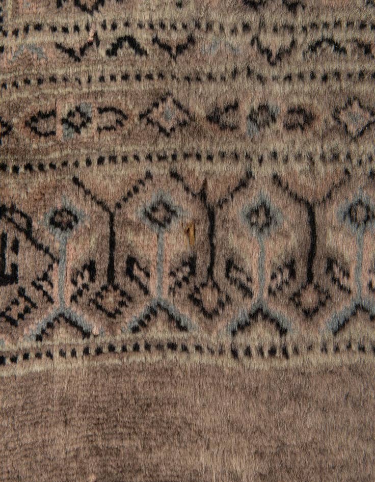 Detail image of  2' 8 x 9'  Hand Knotted Bokhara Oriental Wool Runner Rug