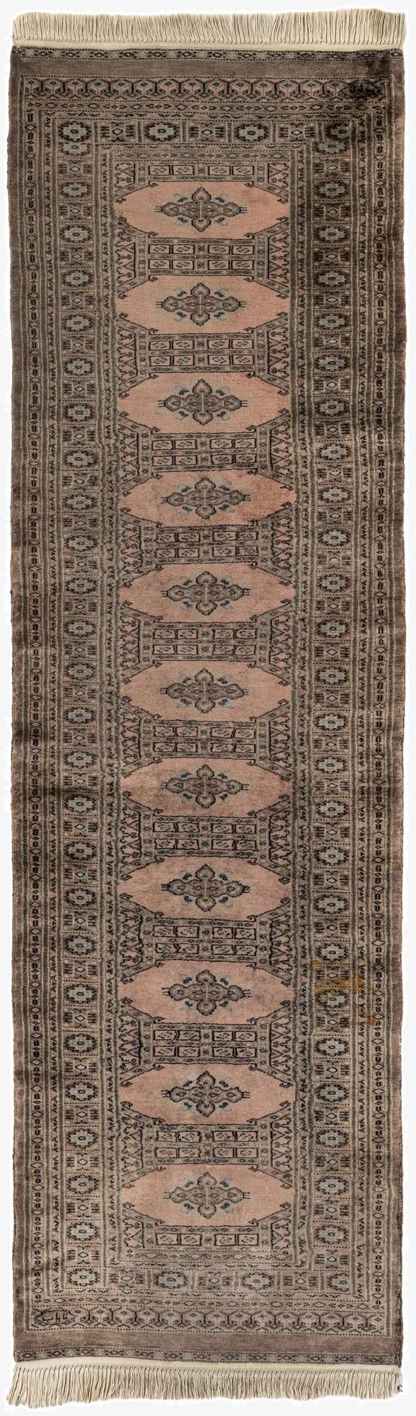  2' 8 x 9'  Hand Knotted Bokhara Oriental Wool Runner Rug