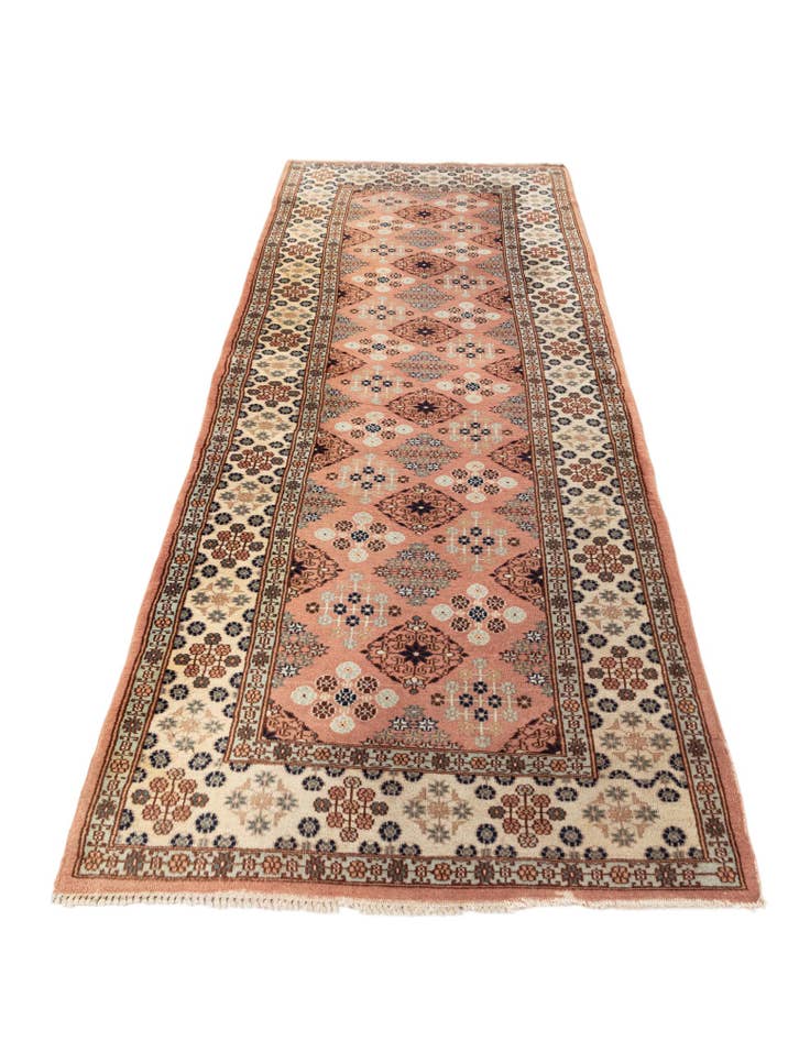 Detail image of  2' 8 x 7' 8  Hand Knotted Lahour Oriental Wool Runner Rug