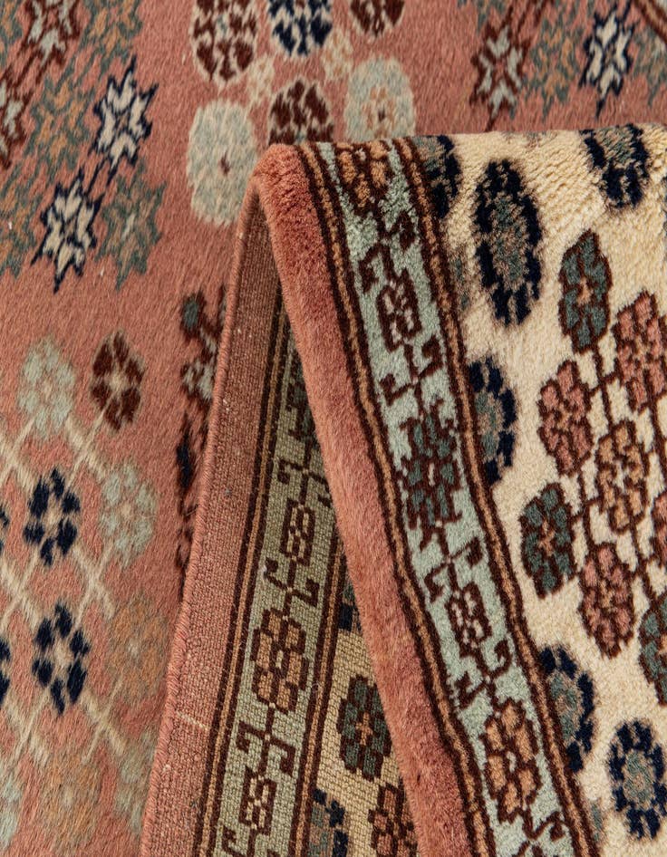 Detail image of  2' 8 x 7' 8  Hand Knotted Lahour Oriental Wool Runner Rug