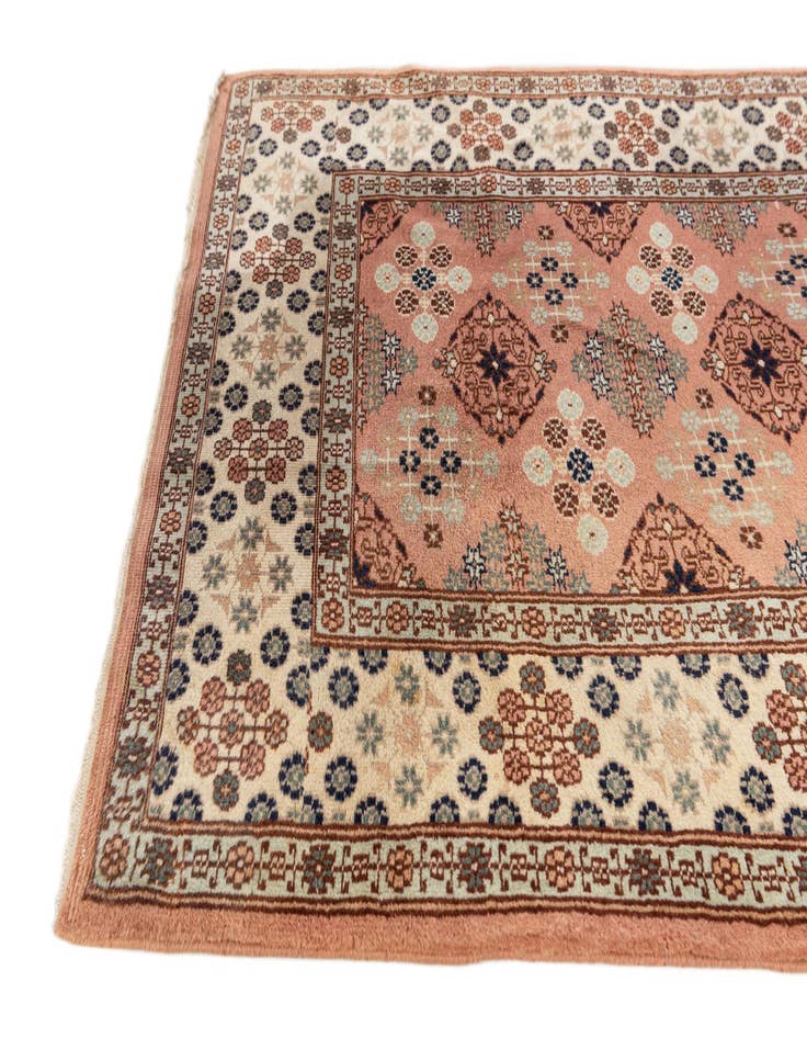 Detail image of  2' 8 x 7' 8  Hand Knotted Lahour Oriental Wool Runner Rug