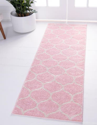  2' x 6' Lattice Frieze Runner Rug