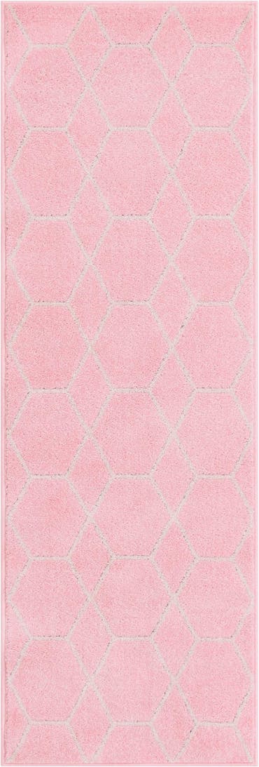  2' x 6' Lattice Frieze Runner Rug