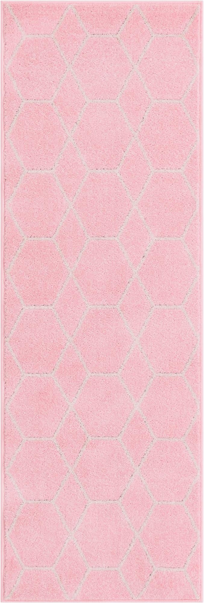  2' x 6' Lattice Frieze Runner Rug