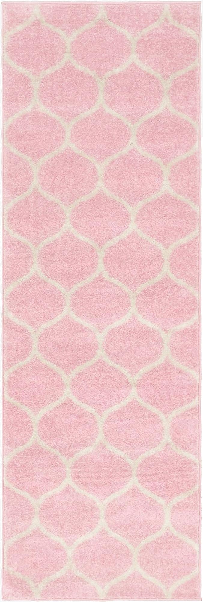  2' x 6' Lattice Frieze Runner Rug