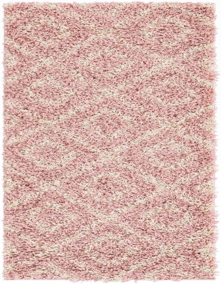 Detail image of  2' x 5' Lattice Shag Runner Rug