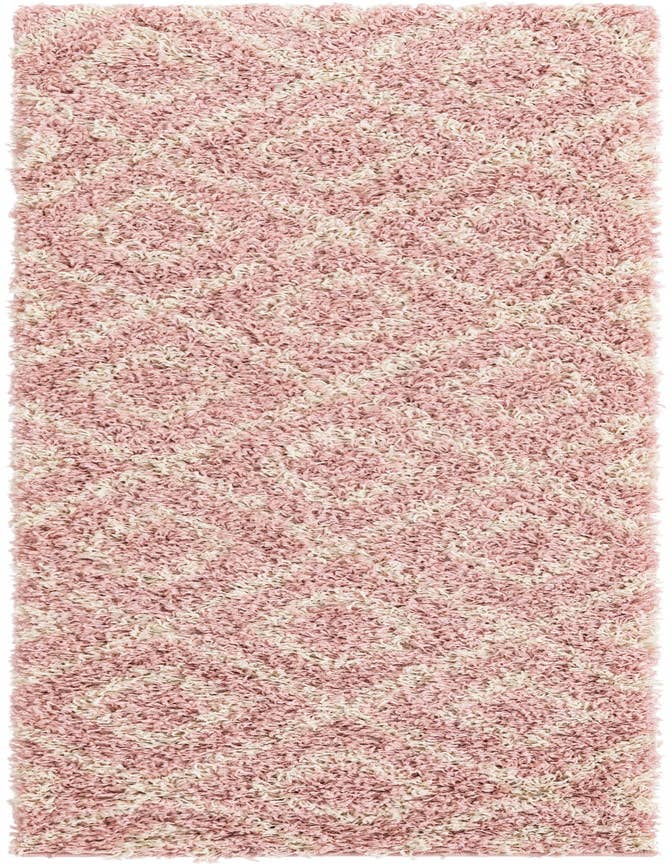 Detail image of  2' x 6' Lattice Shag Runner Rug