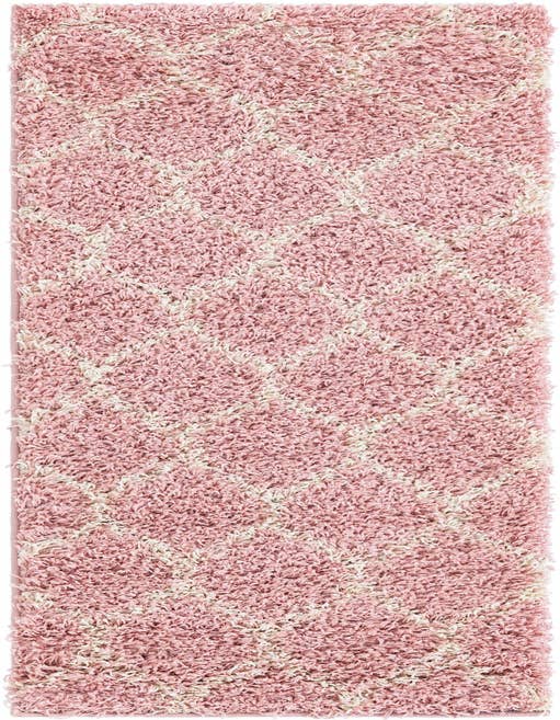 Detail image of  2' x 8' Lattice Shag Runner Rug