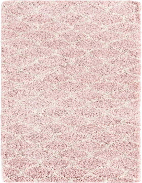 Detail image of  2' 7 x 10' Lattice Shag Runner Rug