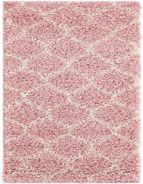 Detail image of  2' 7 x 12' Lattice Shag Runner Rug