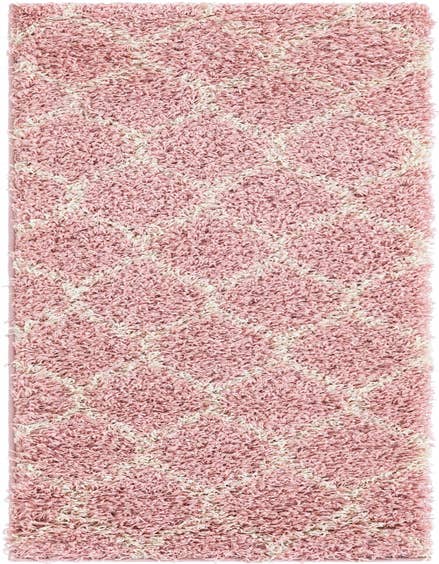 Detail image of  3' 3 x 16' 5 Lattice Shag Runner Rug