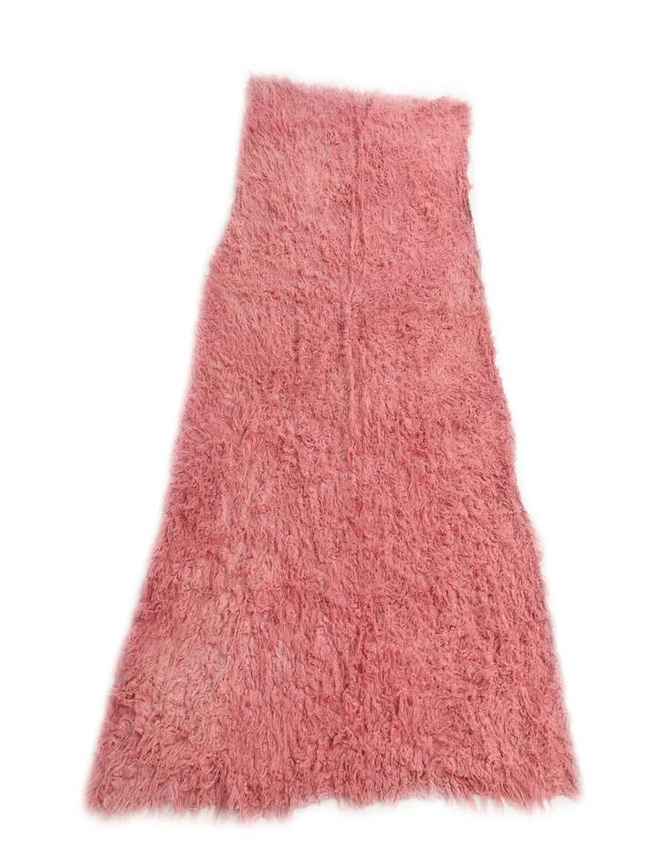 Detail image of  4' 1 x 8' 1  Hand Knotted Moroccan Wool Runner Rug