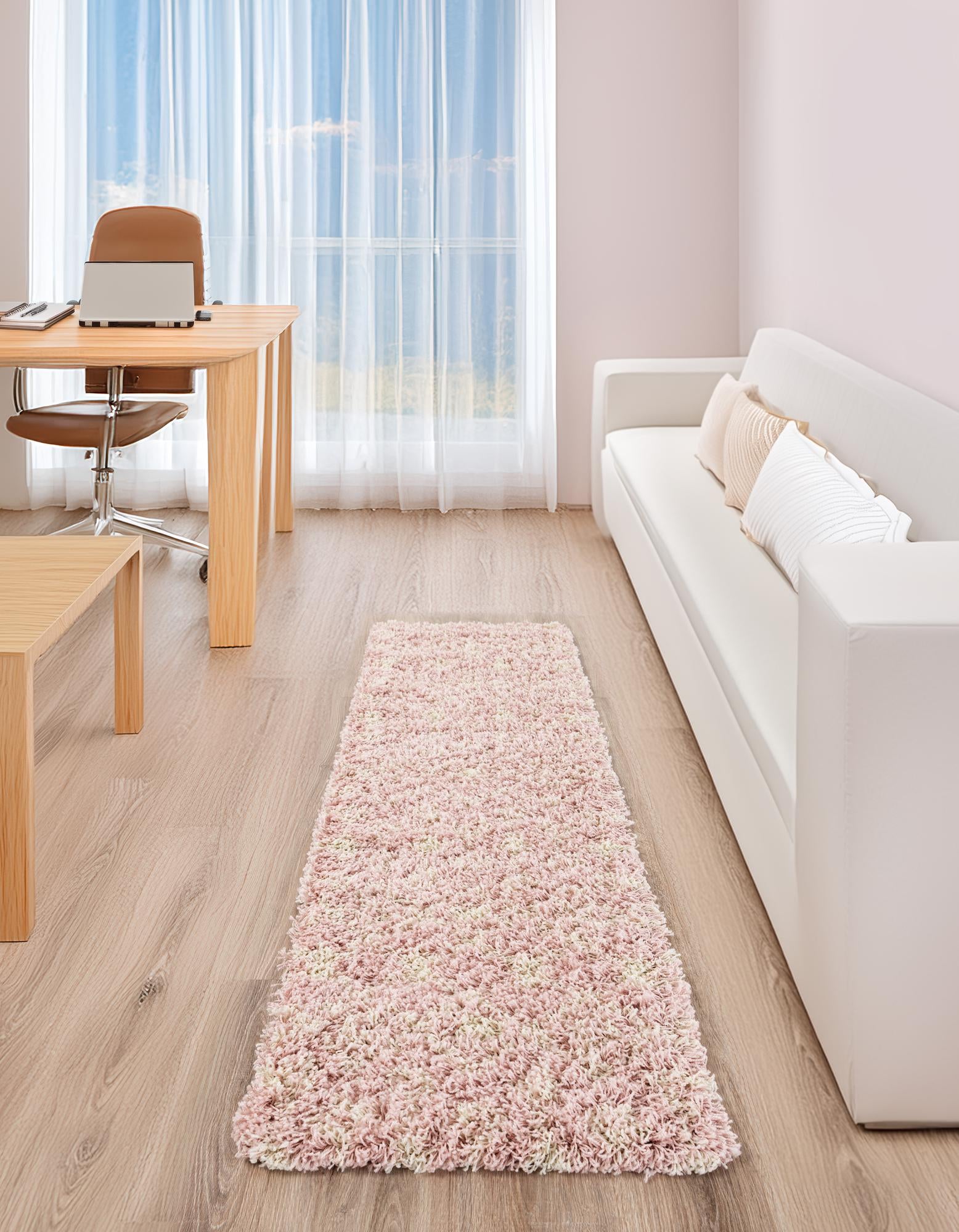  2' 7 x 10' Moroccan Trellis Shag Runner Rug