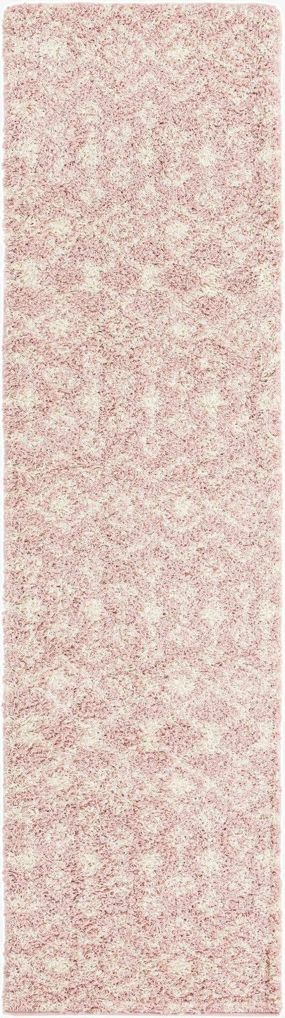  2' 7 x 10' Moroccan Trellis Shag Runner Rug