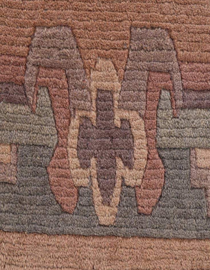 Detail image of  2' 8 x 11' 1  Hand Knotted Tibet Wool Runner Rug