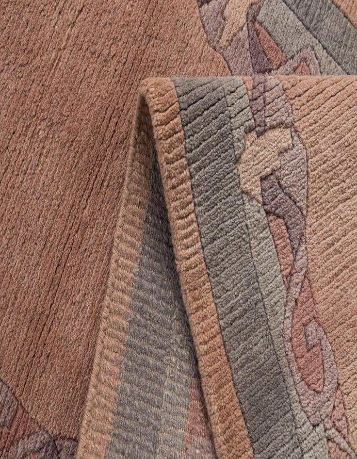 Detail image of  2' 8 x 11' 1  Hand Knotted Tibet Wool Runner Rug