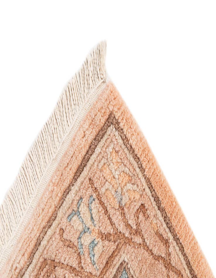 Detail image of  2' 5 x 4' 9  Hand Knotted Tibet Wool Runner Rug