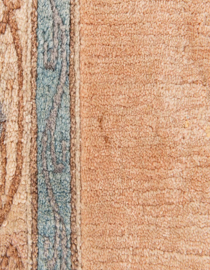 Detail image of  2' 5 x 4' 9  Hand Knotted Tibet Wool Runner Rug