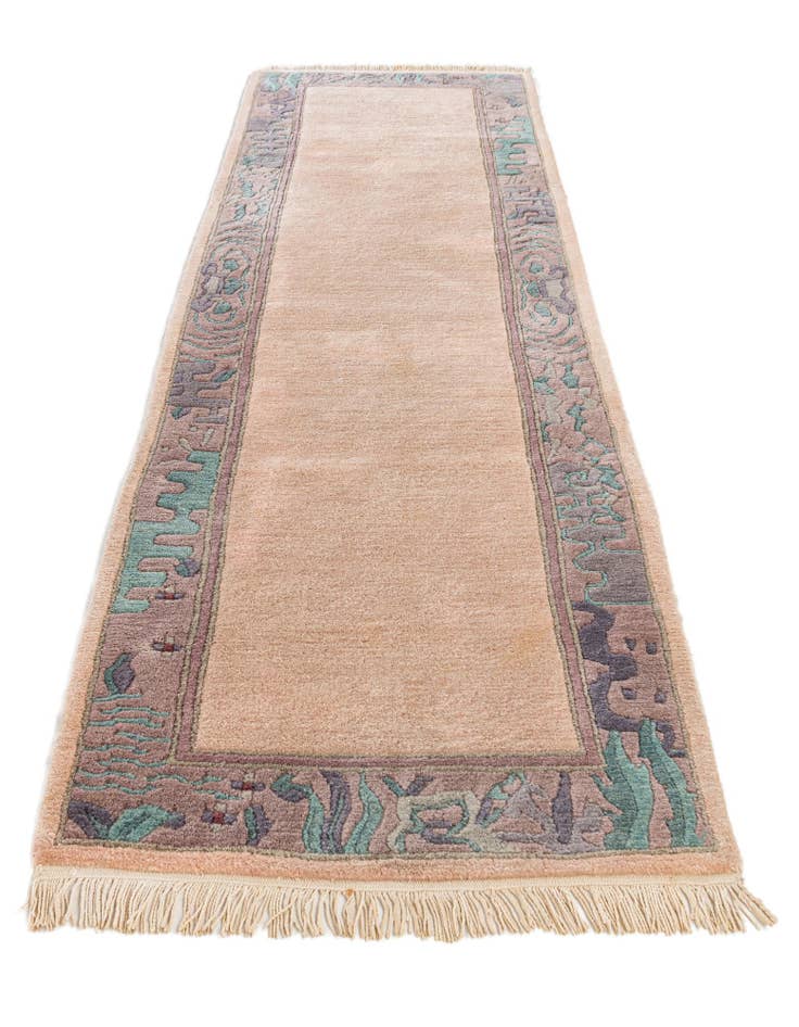 Detail image of  2' 10 x 9' 9  Hand Knotted Tibet Wool Runner Rug