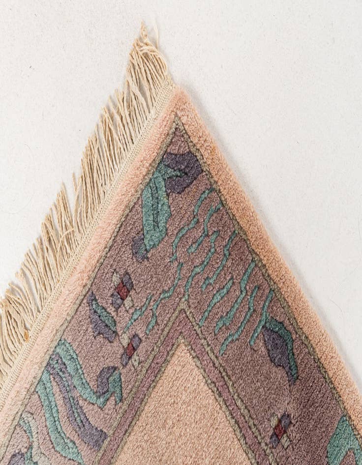 Detail image of  2' 10 x 9' 9  Hand Knotted Tibet Wool Runner Rug