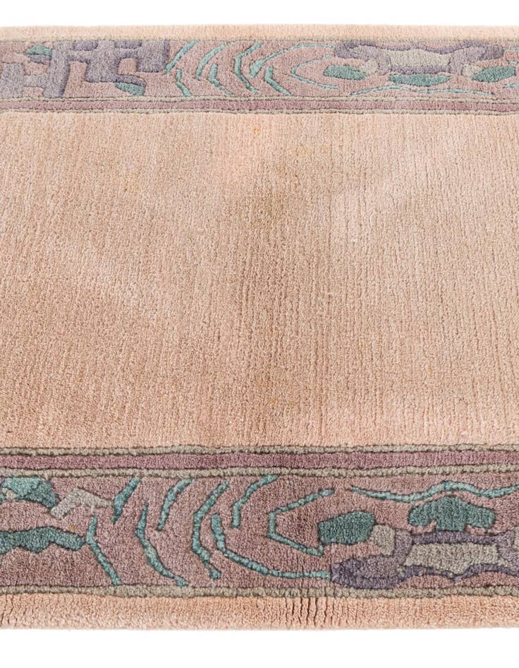 Detail image of  2' 10 x 9' 9  Hand Knotted Tibet Wool Runner Rug