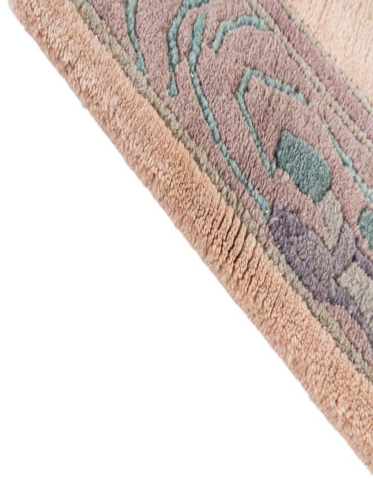 Detail image of  2' 10 x 9' 9  Hand Knotted Tibet Wool Runner Rug