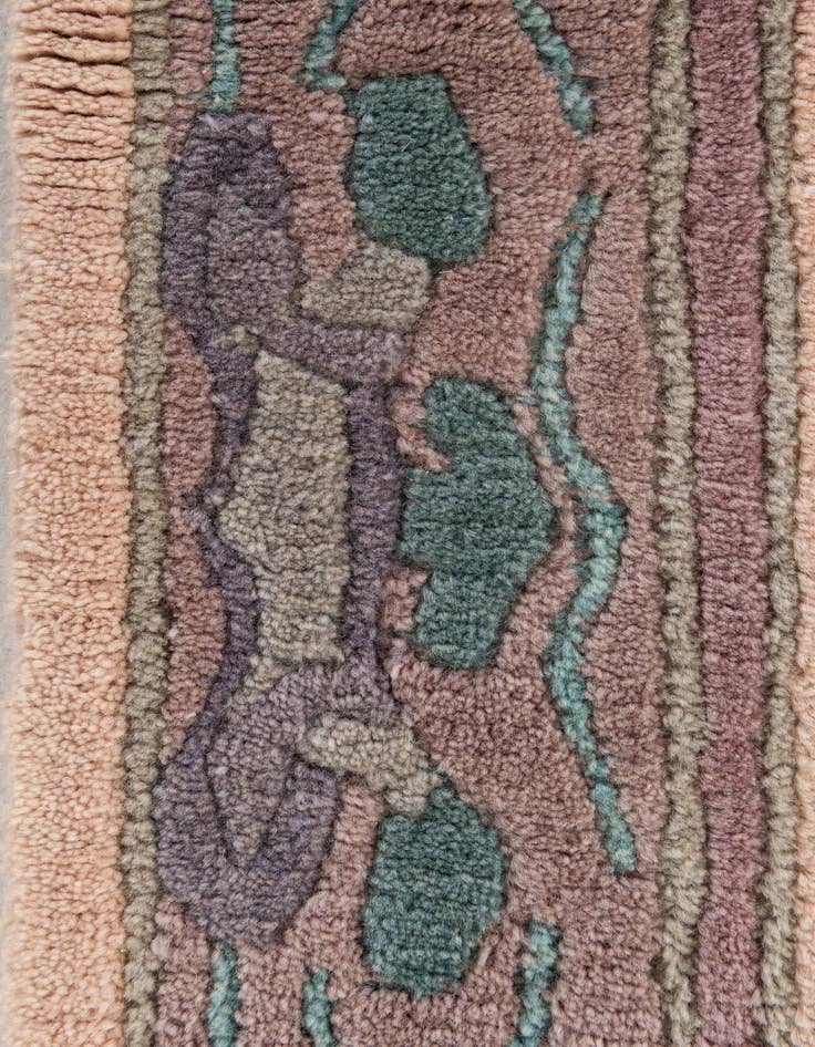 Detail image of  2' 10 x 9' 9  Hand Knotted Tibet Wool Runner Rug