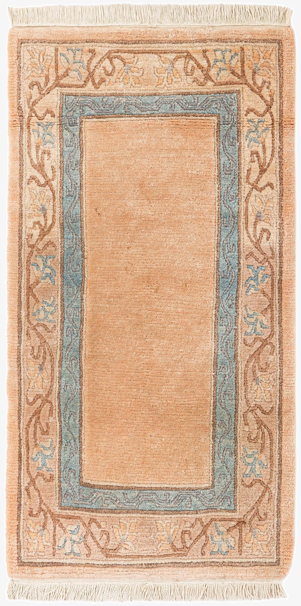  2' 5 x 4' 9  Hand Knotted Tibet Wool Runner Rug