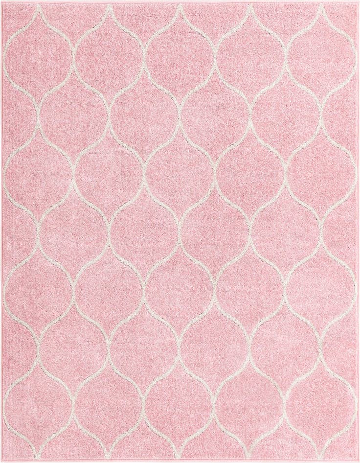 Detail image of 5' 3 x 5' 3 Lattice Frieze Square Rug