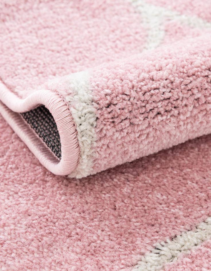 Detail image of  5' 3 x 5' 3 Lattice Frieze Square Rug