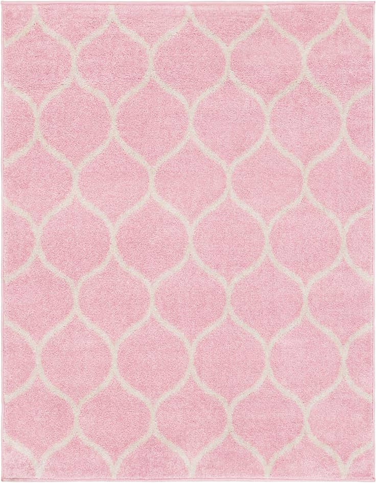 Detail image of  7' 10 x 7' 10 Lattice Frieze Square Rug