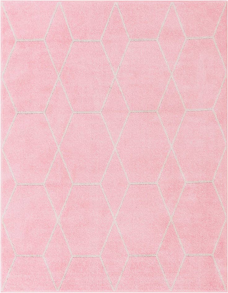 Detail image of  6' x 6' Lattice Frieze Square Rug