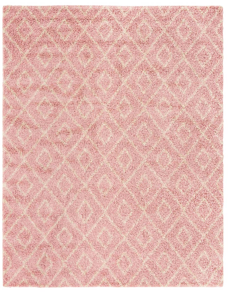 Detail image of  10' x 10' Lattice Shag Square Rug